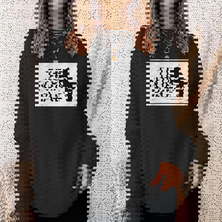 The Nora Face ザ・ノラ・フェイス『ノラネコさん』猫 ハチワレ パロディ ゆるくて かわいい 面白 スウェットシャツ 彼女への贈り物