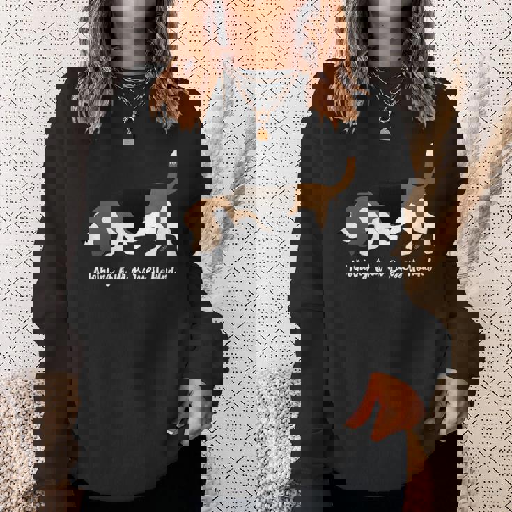 Nothing But A Basset Hound Dog Love For The Basset Baritone スウェットシャツ 彼女への贈り物