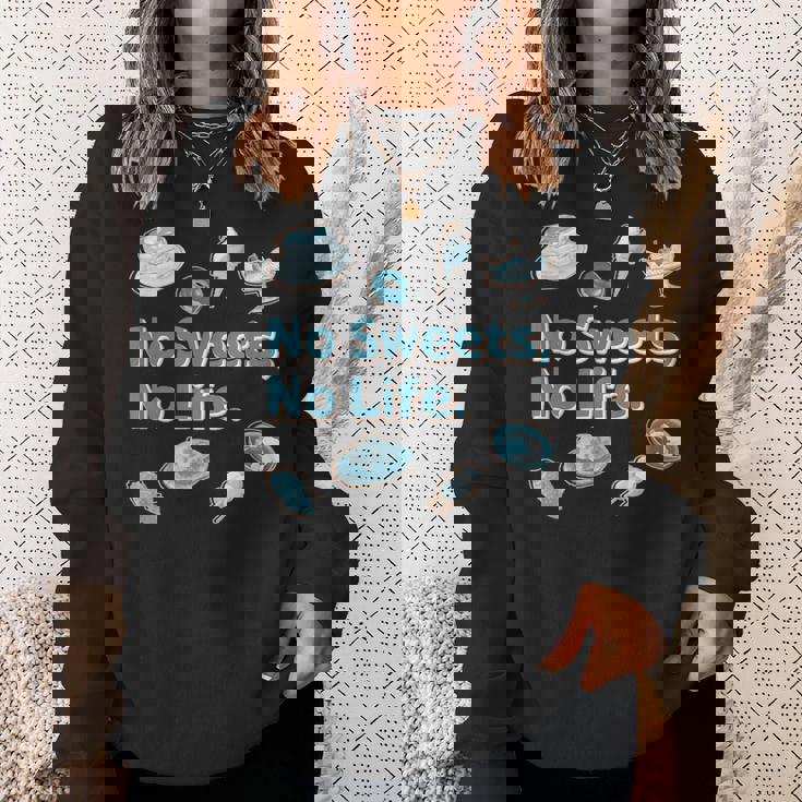 Noweetsno Life２ スイーツ 洋菓子 和菓子 別腹 カラフル かわいい メンズ レディース キッズ スウェットシャツ 彼女への贈り物