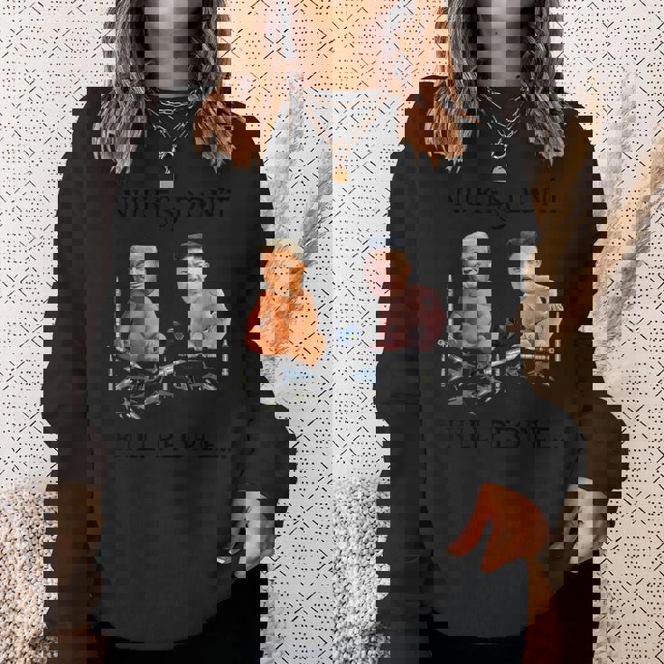 Nukes Don't Kill People…ドナルド・トランプとキム・ジョンウンティー スウェットシャツ 彼女への贈り物