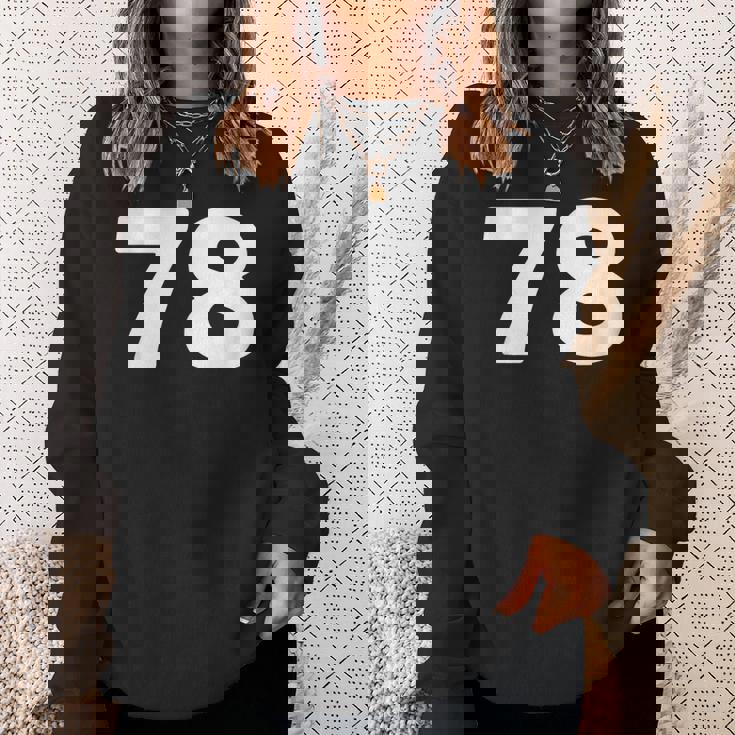 Number 78 、Eventy-8 ジャージ スポーツ 誕生日 スウェットシャツ 彼女への贈り物