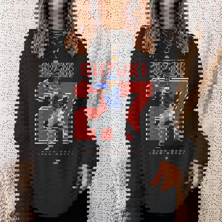 Number And Portraiteiyauzuki Chicago Mlbpa スウェットシャツ 彼女への贈り物