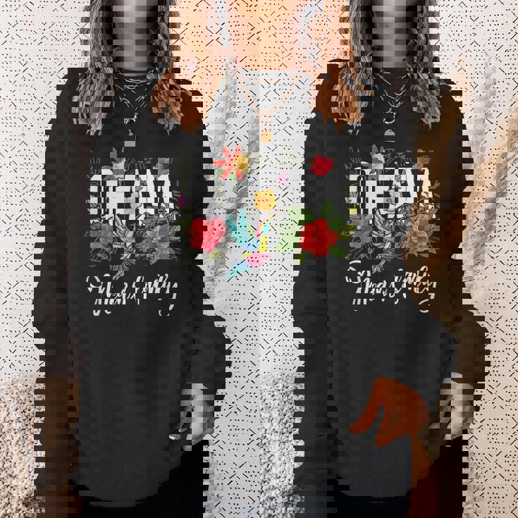 Ohana Means Family ハワイ ハイビスカス 花 70年代 レトロ ハワイアン スウェットシャツ 彼女への贈り物