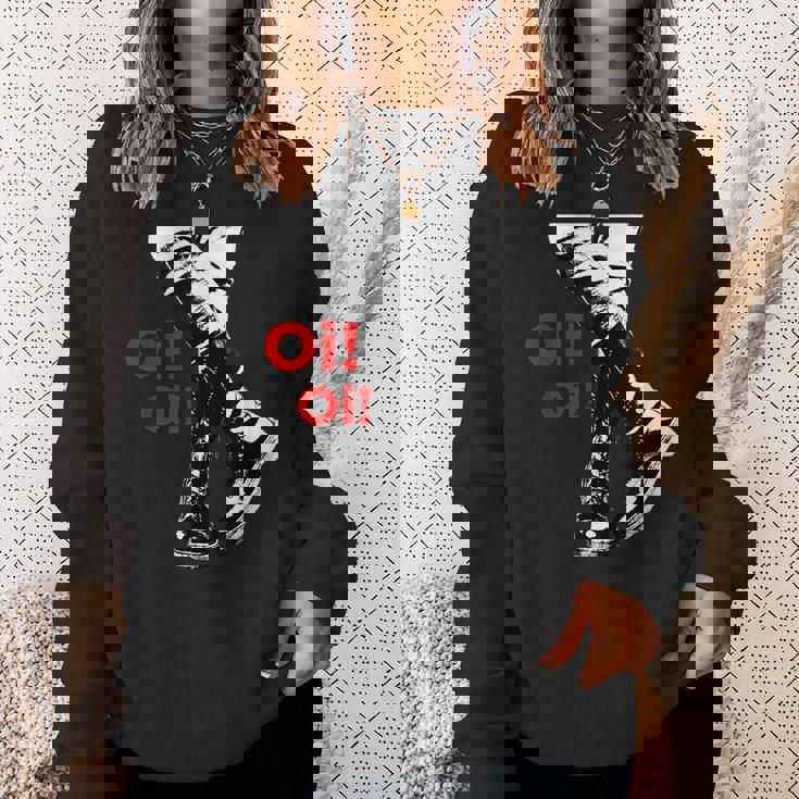 Oi Oi Oikinhead、Ska、ストリートパンク、ハードコアパンク スウェットシャツ 彼女への贈り物