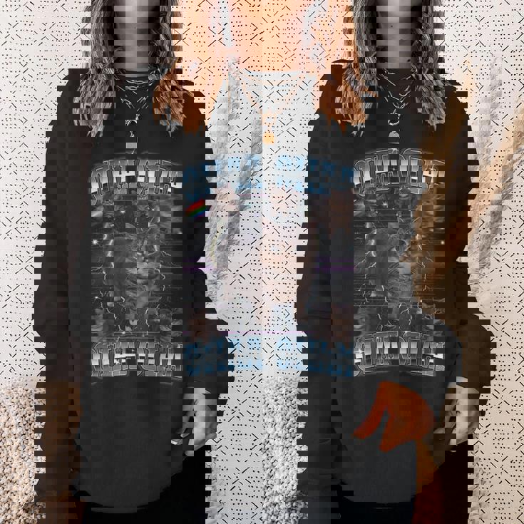 Oiia Oiia Cat スピニング キャット ミーム ファニー トレンディ キャット スウェットシャツ 彼女への贈り物