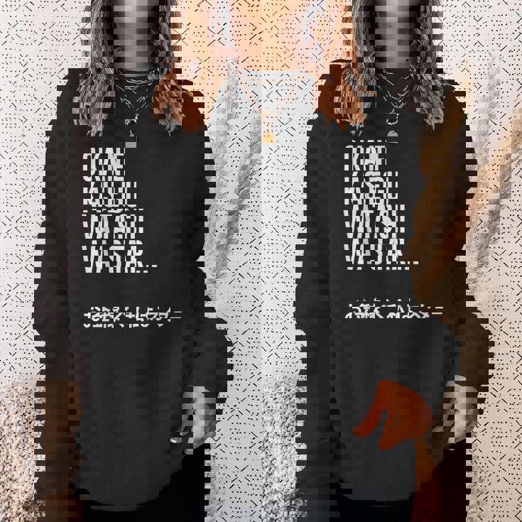 Okane Kasegu Watashi Watar お金を稼ぐ 私はスター Lyrics スウェットシャツ 彼女への贈り物