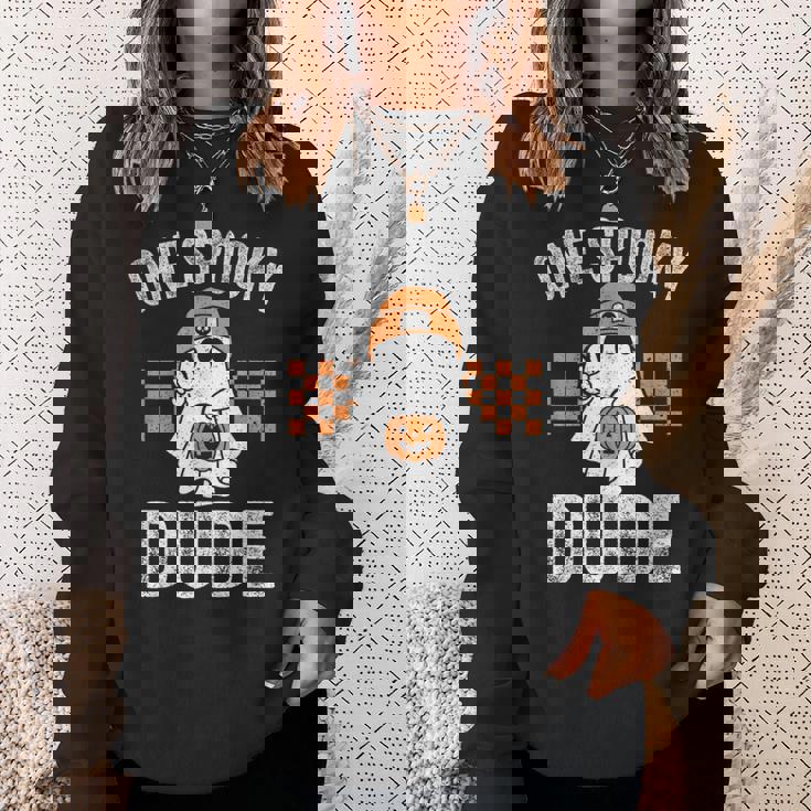 Onepooky Dude Ghost Dude ハロウィン スウェットシャツ 彼女への贈り物