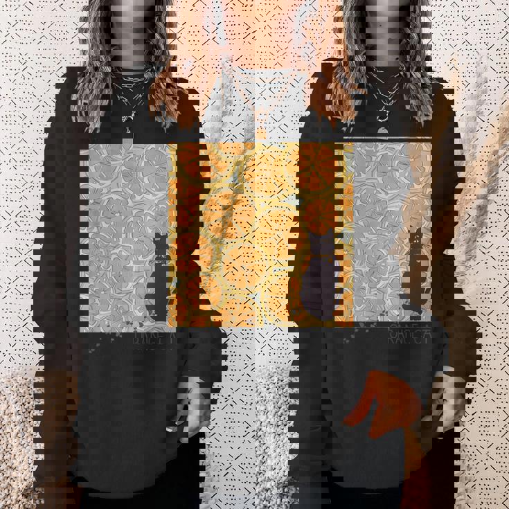 Orange Cat スウェットシャツ 彼女への贈り物