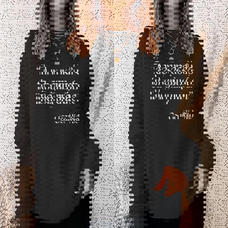 Oscar Wilde シャツ To Love Yourself 引用 スウェットシャツ 彼女への贈り物