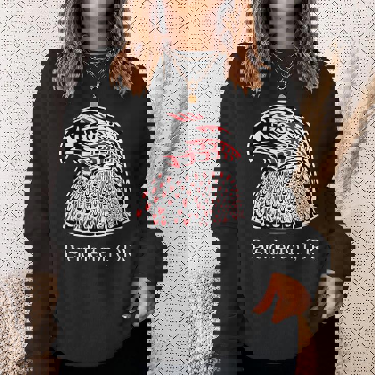 Pacific Nw ネイティブアメリカン インディアン イーグル ペンドルトン Or スウェットシャツ 彼女への贈り物