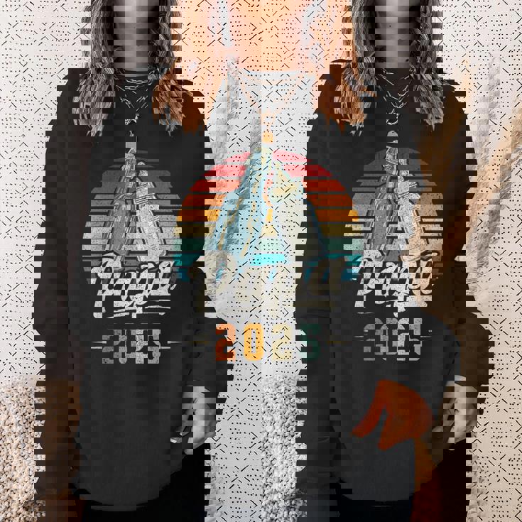 Papa 2025 年、新しいパパ、赤ちゃん発表 スウェットシャツ 彼女への贈り物