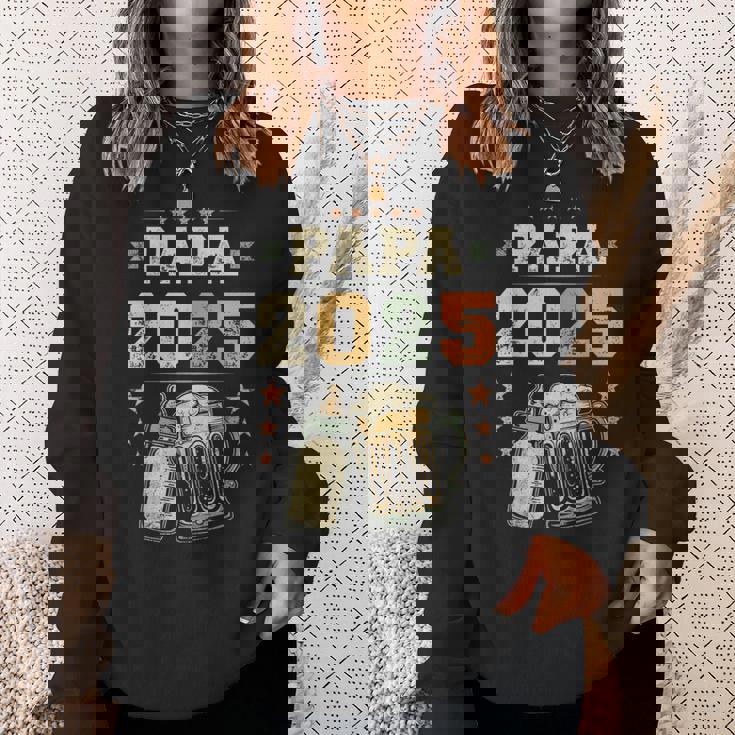 Papa 2025 年生 新しいパパ 若いパパ 初めてのパパ スウェットシャツ 彼女への贈り物