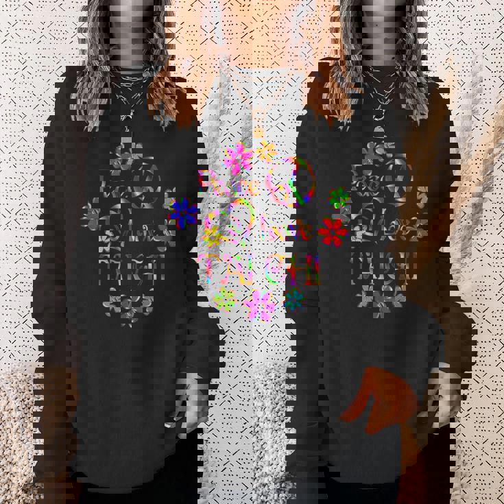 Peace Love 太極拳 スウェットシャツ 彼女への贈り物