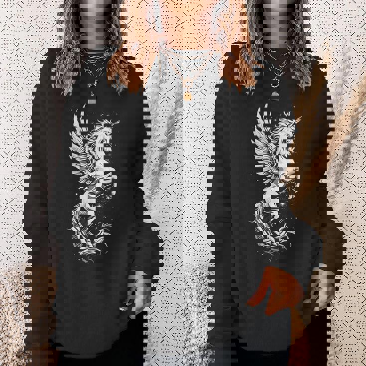 Pegasus ファニーグラフィックtシャツ スウェットシャツ 彼女への贈り物