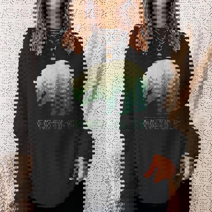 Pendleton Beartate Of Oregon Pacific Nw 野生動物 スウェットシャツ 彼女への贈り物