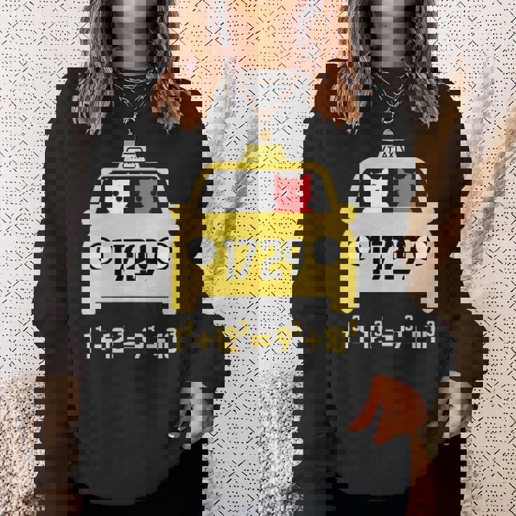 Penredpen タクシーキャット、ラマヌジャンタクシータクシー番号 1729 スウェットシャツ 彼女への贈り物