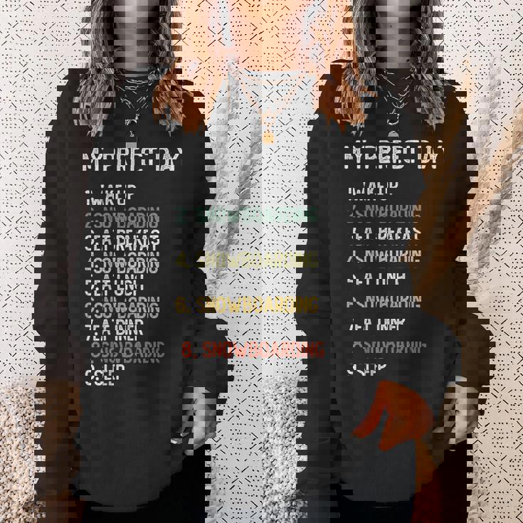 Perfect Day スノーボード シャツ メンズ ボーイズ ティーン スノボ スウェットシャツ 彼女への贈り物