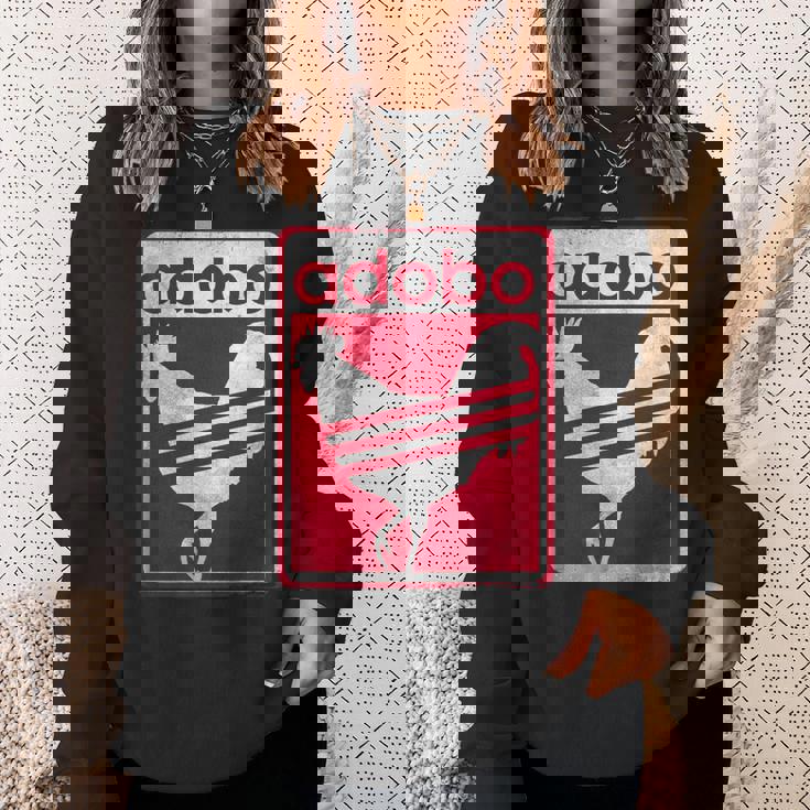 Pinoy シャツ ダメージ加工 チキン Adobo フィリピンシャツ スウェットシャツ 彼女への贈り物