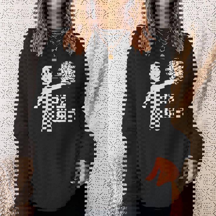 Plz Use Itarcatic Use Your Brain Cynicalays スウェットシャツ 彼女への贈り物