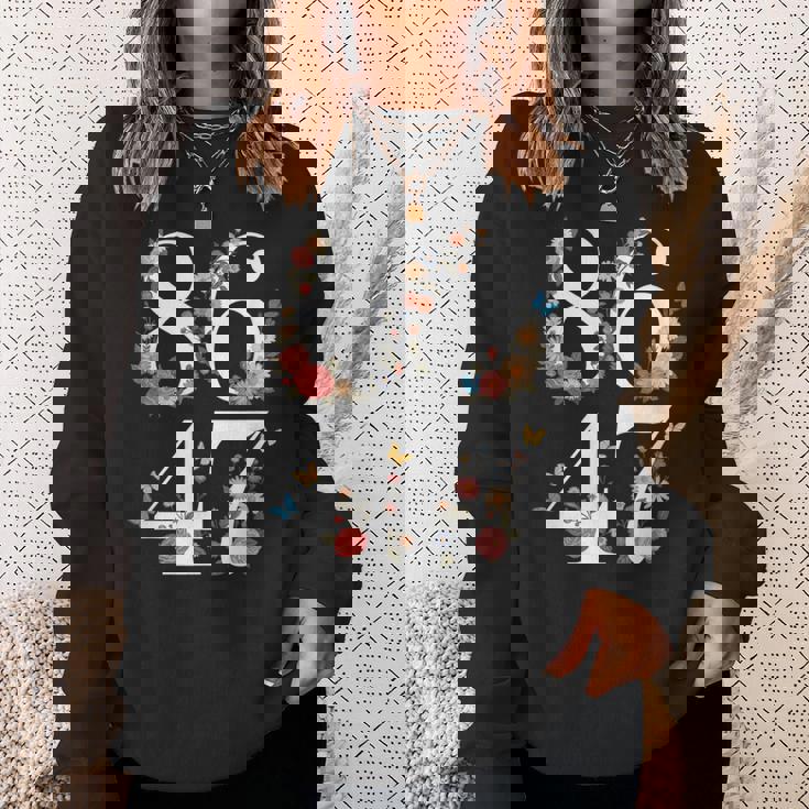 Political 8647 フローラル アンチトランプ スウェットシャツ 彼女への贈り物