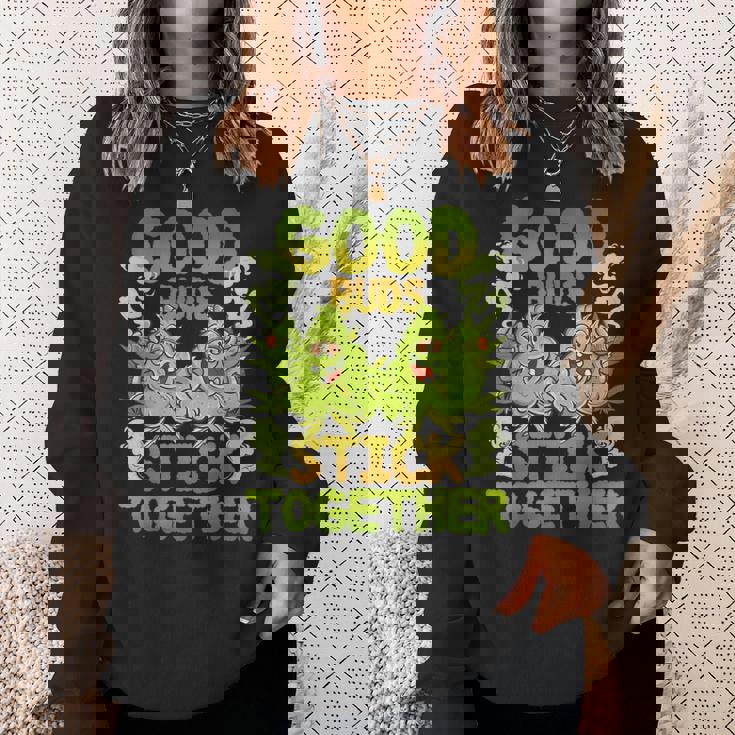 Pot Lovers マリファナ Good Budstick Together Cannabis Weed スウェットシャツ 彼女への贈り物