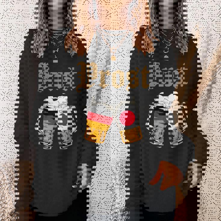 Prost ドイツ-日本オクトーバーフェストビールマグ 旗デザイン スウェットシャツ 彼女への贈り物