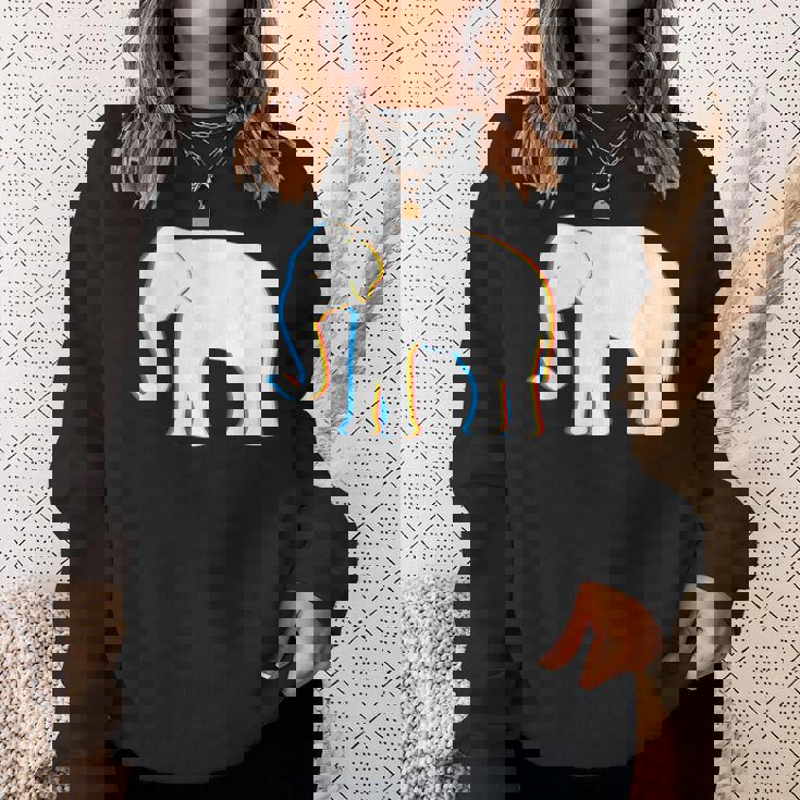 Psy Trance サイケデリックエレファントtシャツ スウェットシャツ 彼女への贈り物