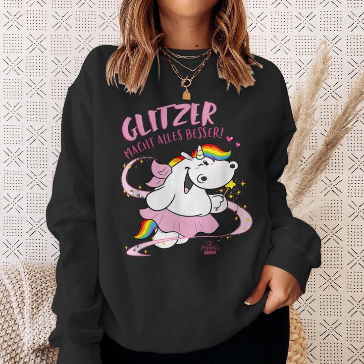 Pummel & Friends Pummelfee Pummeleinhorn Glitzer Sweatshirt Geschenke für Sie