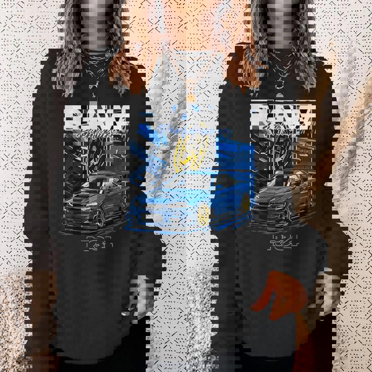 R34車 国産高性能車 ドリフトカー Gtr R34 スウェットシャツ 彼女への贈り物