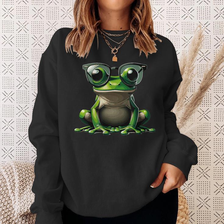 Ranaerde Con Gafas Deol Divertido Reptil Herpetología Amor Camisa de entrenamiento Regalos para ella