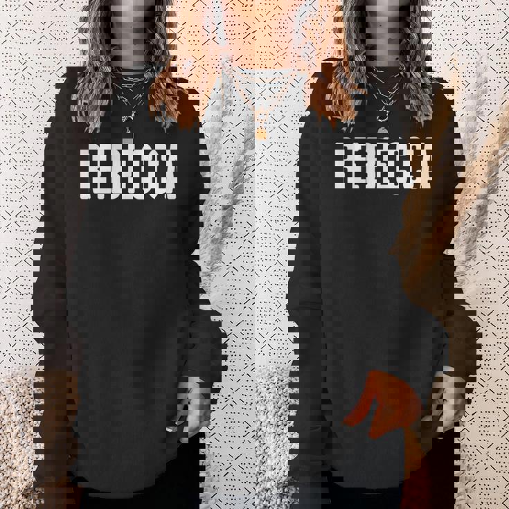 Rebecca アイデア ファーストネーム レベッカ スウェットシャツ 彼女への贈り物