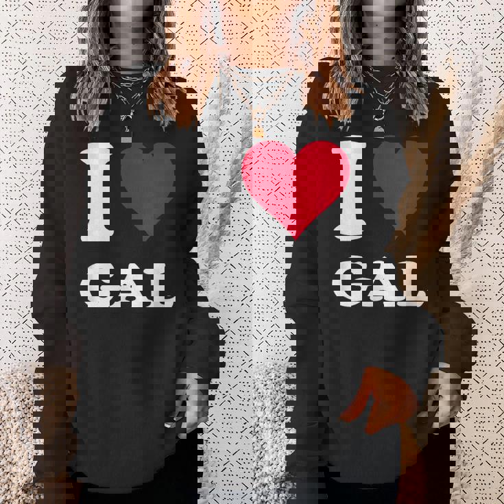 Red Heart I Love Gal スウェットシャツ 彼女への贈り物