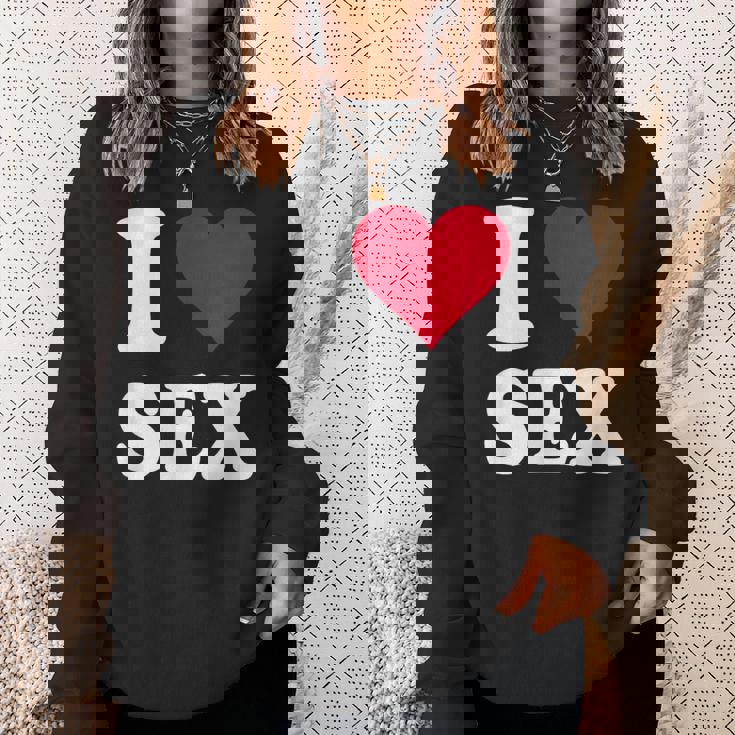 Red Heart I Loveex スウェットシャツ 彼女への贈り物