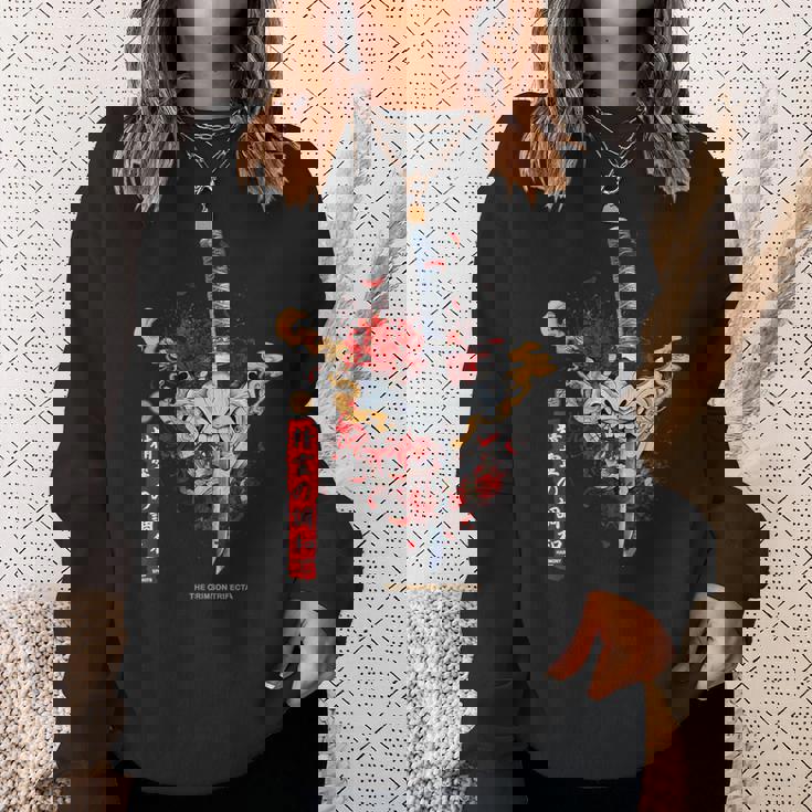 Redpider Lily And Japanese Anime Retro Oniamurai Mask スウェットシャツ 彼女への贈り物