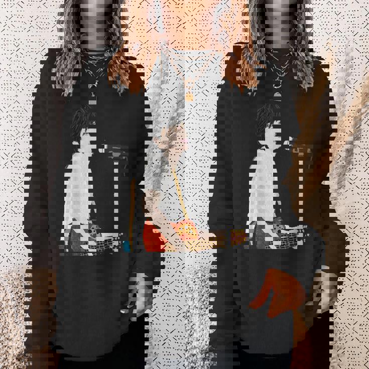 Rocker Old Rookie Original Illustration Bandman Rock スウェットシャツ 彼女への贈り物