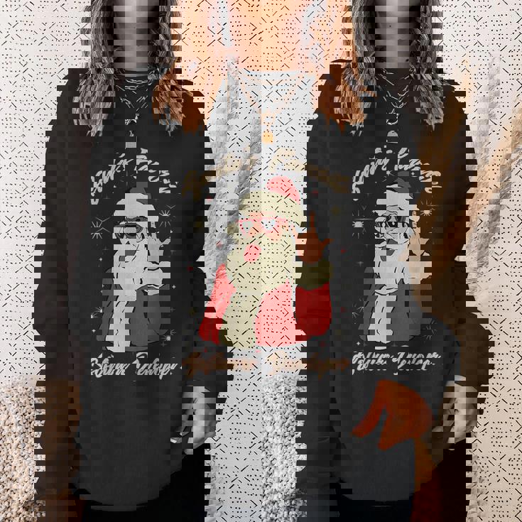 Santa's Favorite ソフトウェア開発者 面白いクリスマスサンタ スウェットシャツ 彼女への贈り物