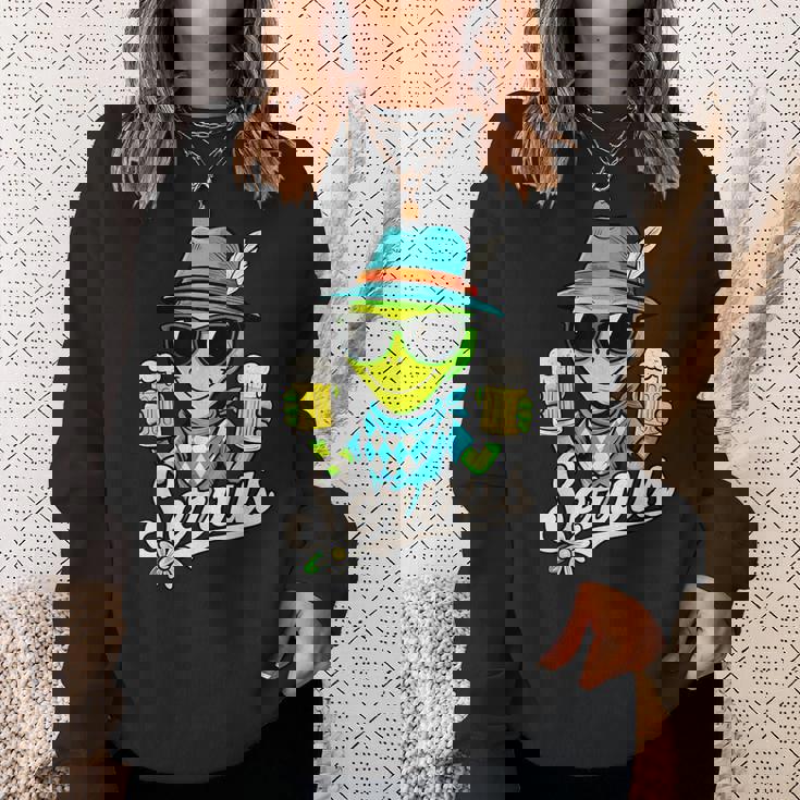 Servus Wiesn Gaudi – 面白いオクトーバーフェストビールバイエルンコスチューム スウェットシャツ 彼女への贈り物