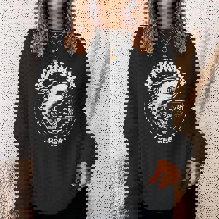 Sharkharknado Forecast ファニーグラフィックtシャツ スウェットシャツ 彼女への贈り物