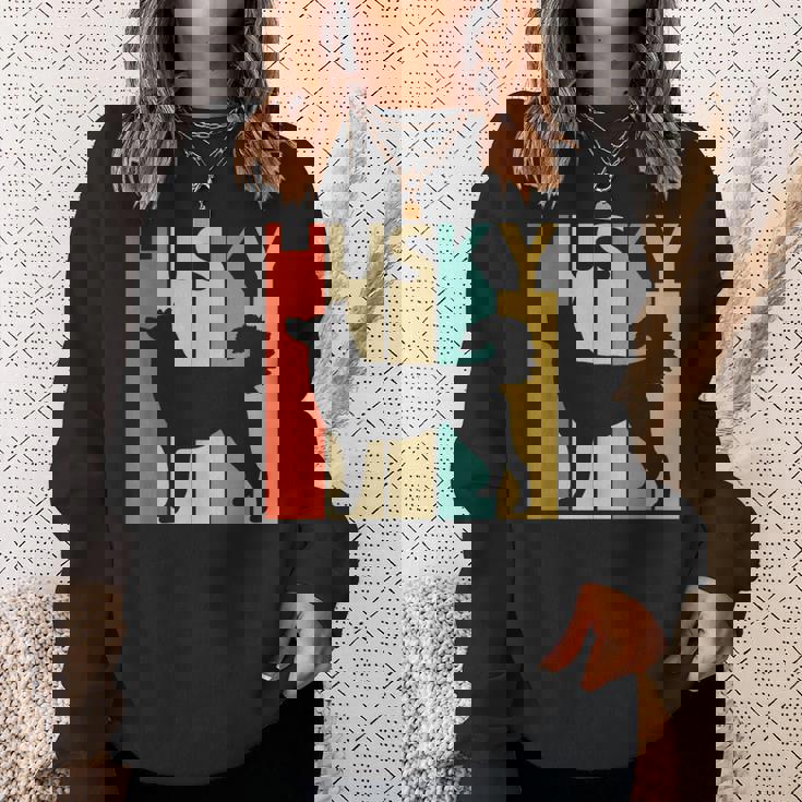 Siberian Husky シベリアン・ハスキー スウェットシャツ 彼女への贈り物