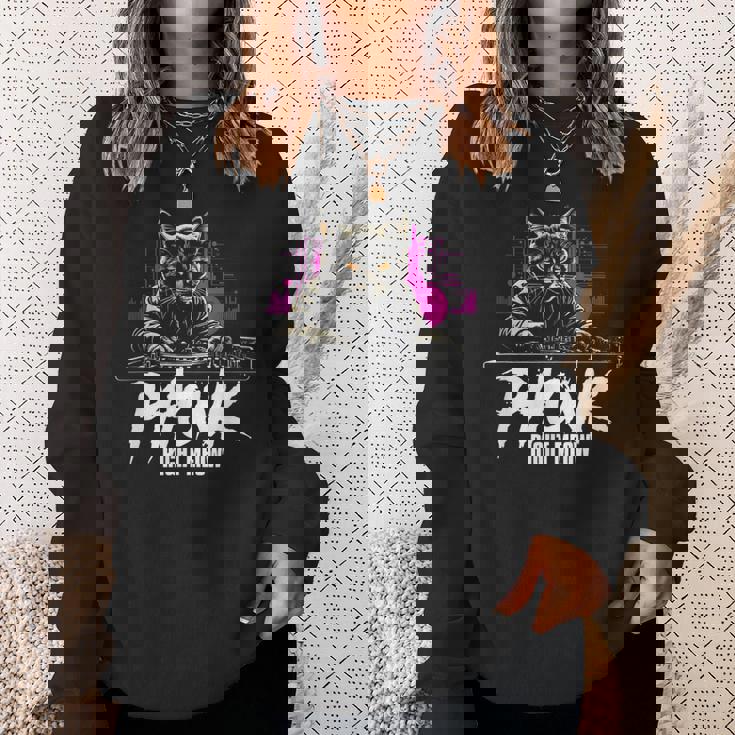 Sigma Phonk Edm Cat Dj Phonk Right Meow スウェットシャツ 彼女への贈り物