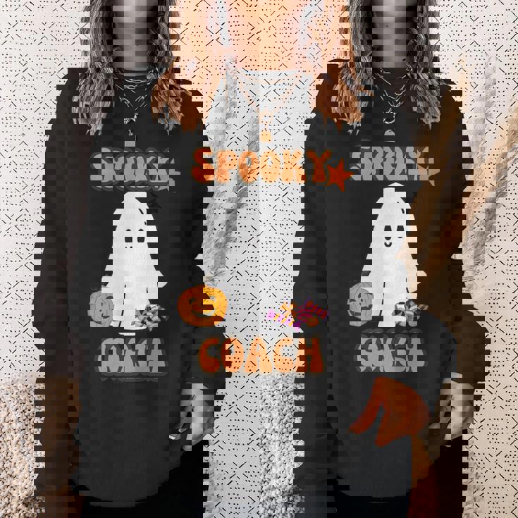 Spooky Ghost Dogs ハロウィンtシャツ コーチに最適 スウェットシャツ 彼女への贈り物
