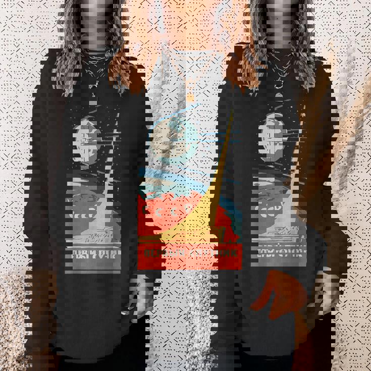 Sputnik Ussr ビンテージポスター製品 共産主義ソ連宇宙 スウェットシャツ 彼女への贈り物