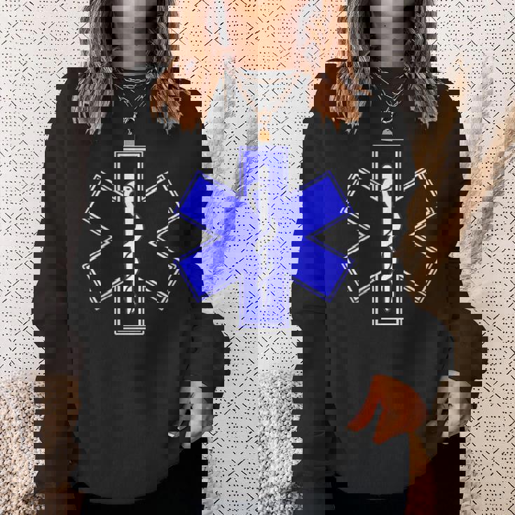 Star Of Life Rod Of Asclepius Emt Ems パラメディック メディック スウェットシャツ 彼女への贈り物