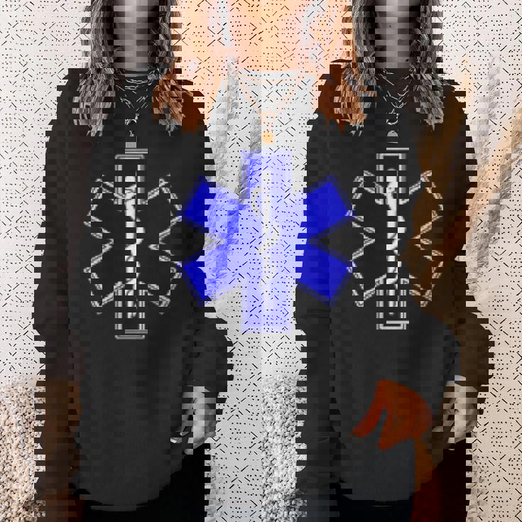 Star Of Life Rod Of Asclepius Emt Ems パラメディック メディック スウェットシャツ 彼女への贈り物