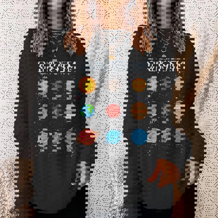 Stem キッズ ボーイズ ガールズ 幼児 太陽系 宇宙惑星 スウェットシャツ 彼女への贈り物