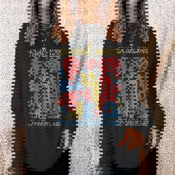 Stop Makingensee おしゃべりヘッド レトロ 面白いデザイン スウェットシャツ 彼女への贈り物