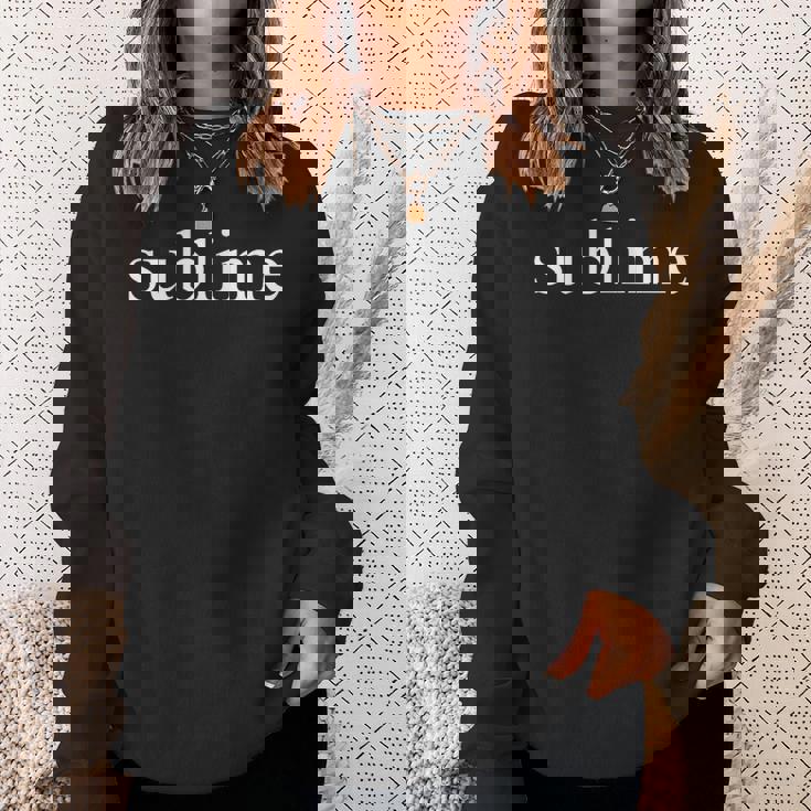 Sublime トレンディ アイロニック 皮肉 象徴的 スウェットシャツ 彼女への贈り物