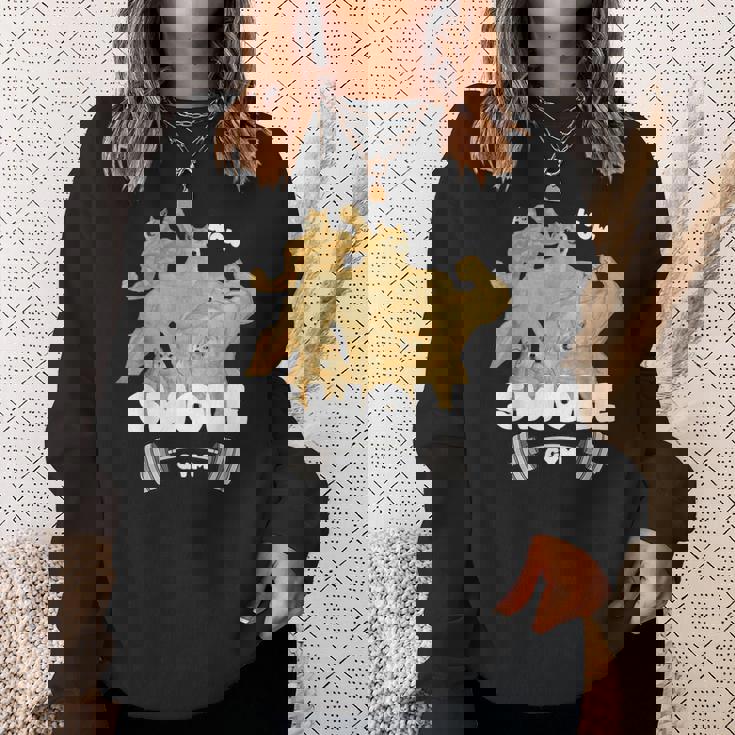 Swole Gymwole Doge Meme Buff Doge Meme スウェットシャツ 彼女への贈り物