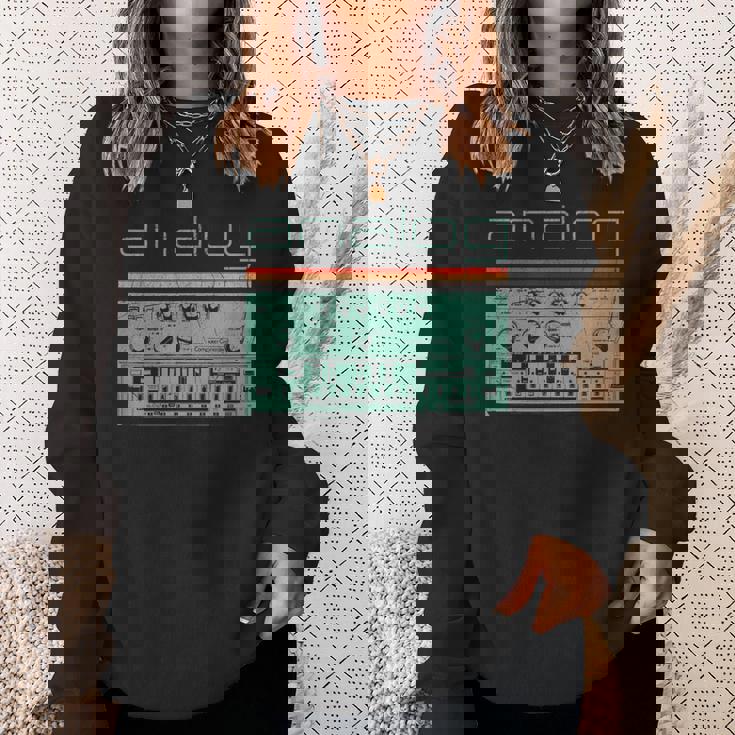 Synthesizer アナログシンセテクノ酸djプロデューサー ビンテージ スウェットシャツ 彼女への贈り物