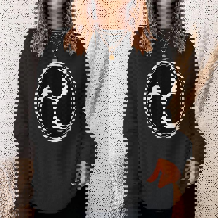 Taiko 太鼓みつどもえブラックグラフィック スウェットシャツ 彼女への贈り物